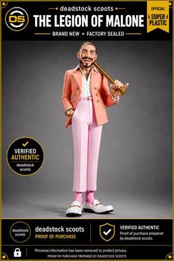 Superplastic x Post Malone The Legend of Malone Vinyl Figure New Sealed